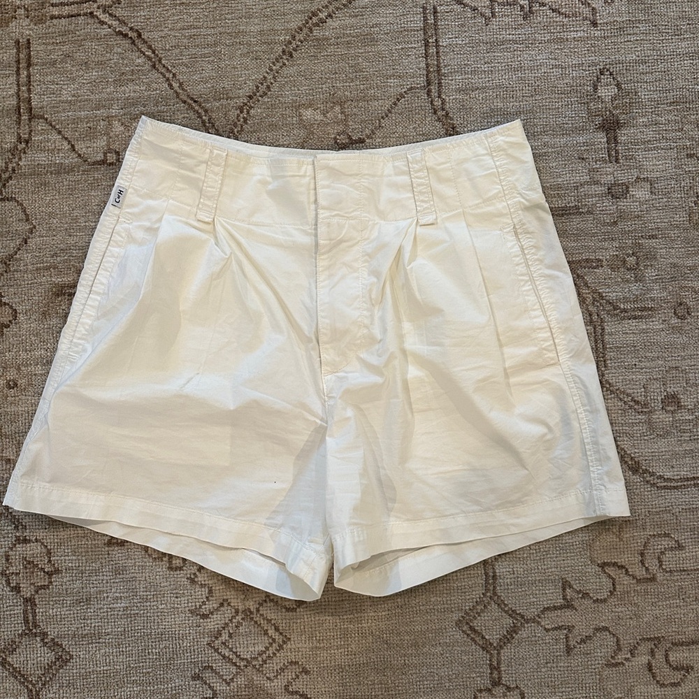 Citizens Of Humanity Cream High Waist Shorts